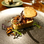 レストランユニック - フォアグラと飴色玉葱のテリーヌ