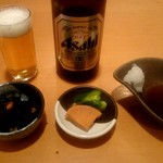 はせ川 - ひじき、漬物、ポン酢