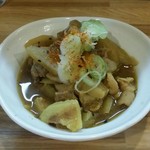 もつやき たろう - もつ煮(カレー風味)：250円
