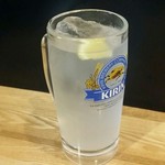もつやき たろう - レモンサワー(氷少なめ)：400円