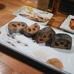 かご家 - 加賀蓮根の炭火焼き