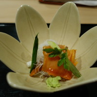 炭火割烹 いふき - 赤貝炙り