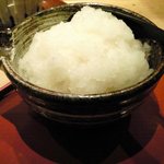 たき下 - 黒むつの柚香焼き 1260円 の大根おろし