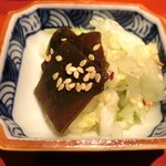 たき下 - 黒むつの柚香焼き 1260円 の香の物