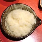 たき下 - 黒むつの柚香焼き 1260円 の大根おろし