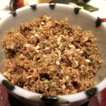 たき下 - 黒むつの柚香焼き 1260円 のおかかのふりかけ