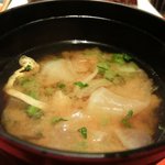 たき下 - 黒むつの柚香焼き 1260円 の味噌汁