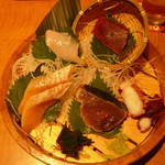 Uotami - お造り5種盛り合せ食いかけでスミマセン