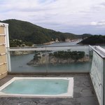 ホテルの屋上にある天空露天風呂