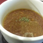 極　goku - ランチセットのスープ（この日はオニオンスープ）
