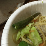 焼肉 はせ川 - これはピーマンではなく青唐辛子だった＾＾；辛い