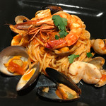 D'ORO HATSUDAI - 魚介類のペスカトーラ