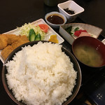 Magohei - ランチメニューの「まご平定食(ヒレカツ又は唐揚げ)780円 」 こちらはヒレカツでご飯特盛り！！ 