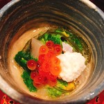 かわうち - 菜の花と鯛の昆布和え