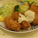 あけぼの - カキ(通常タルタル)＋アジ定食