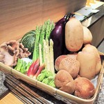 天麩羅 巽 - この日の野菜