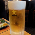 新潟屋 - 生ビール（大）800円