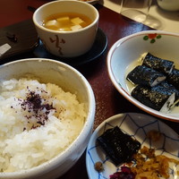 いもぼう 平野家本家 - いもぼう御膳の祇園とうふ&月御膳のとろろのり巻き