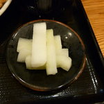 とんかつまるや - 2011/1　大根のお漬物