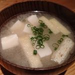 鈴しろ - お豆腐と京揚げの味噌汁