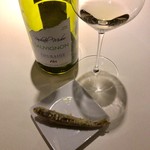 ル・クラビエール有栖川 - 稚鮎のフリットと白ワイン