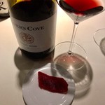 ル・クラビエール有栖川 - 本鮪の赤身と赤ワイン