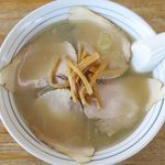 かつ平 - しおチャーシューメンのアップ