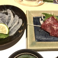 会員制 寿司割烹鷹勝 中洲店 - ふぐ刺し馬刺し