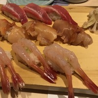 会員制 寿司割烹鷹勝 中洲店 - トロ赤貝甘えび