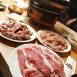 炭火焼ジンギスカン ポッケ - 3種ニク