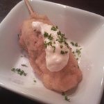 串揚げ 串の実 - カキフライ。タルタルがまた美味い！