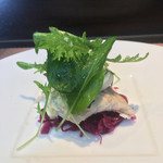 lien - カスベのポッシェ 紫キャベツ タルタルソース