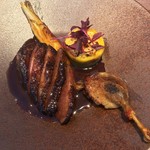 lien - 鵡川の真鴨 胸肉はロースト 腿肉はコンフィ 安納芋のパルマンティエとみかん風味のアンディーブ