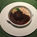 ワインレストラン ドミナス - 牛ハンバーグのシャンピニオンソース