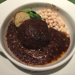 ワインレストラン ドミナス - 牛ハンバーグのシャンピニオンソース