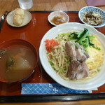 てぃーらぶい - 沖縄汁もれそば定食