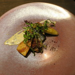 sincere - 鹿児島県産の筍と田芹 鰯 フォアグラ たらの芽のベニエ1