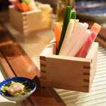 焼鳥スエヒロガリ - バーニャカウダ