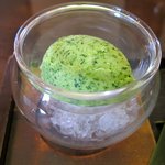 茶寮 さいばし - ほうれん草のアイス