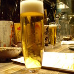 聖護院 - ●ビールで乾杯♪