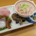 ささき - あいなめ、どんこタタキ、タコ、車海老