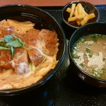 ごはん処 かつ庵 - ロースかつ丼　８０ｇ　税抜き４９０円