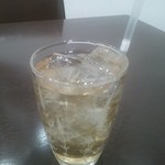 an umbrella - アイスカモミールティー