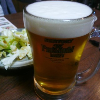赤垣屋 - 料理写真:生ビールはプレミアムモルツ