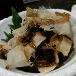 縁家 - みの湯引きともずくの梅肉和え