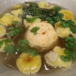 SUGALABO - 北海道縞海老　タモギ茸　ヒロメ