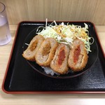名代 箱根そば - カレー＆トマトメンチカツ丼 単品￥340（ ’17.03）