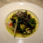 ミッシェルブラススペシャルの温野菜の盛り合わせ”ガルグイユ”