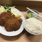 丸八とんかつ店 本店 - 上ロース定食(ご飯大盛)