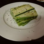 しあわせ中華そば食堂 にこり - ズッキーニのミルフィーユ仕立て